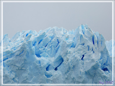 Front du Glacier Perito Moreno vu du Brazo Rico - Lago Argentino - Patagonie - Argentine