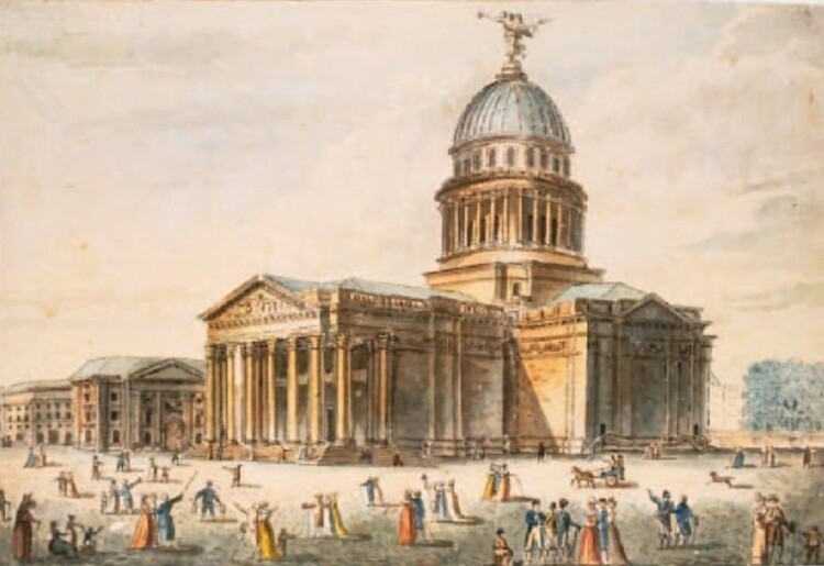 L'Ecole de Droit et le Panthéon en 1792