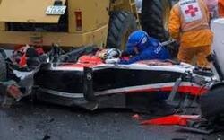 Accidente espectacular de Jules Bianchi
