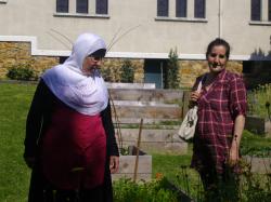 Visite de l'association "Rencontre de femmes" au jardin du carmel