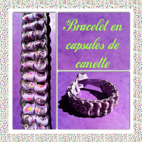 bracelet en capsules de canette 