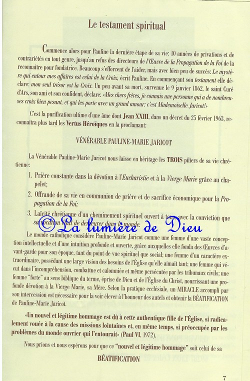 Vénérable Pauline Jaricot, Laïque († 1862)