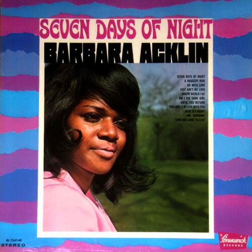 Barbara Acklin : Album " Seven Days Of Night " Brunswick Records BL 754148 [ US ]