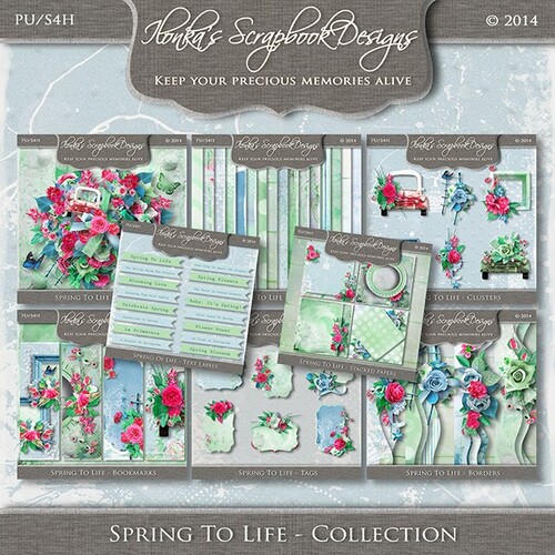 Spring To Life by Ilonka Scrapbook Designs