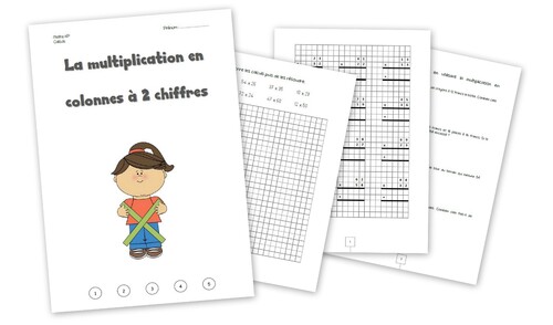 Dossier maths 6P - la multiplication en colonnes à 2 chiffres