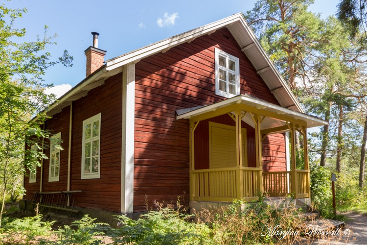 Suède : Écomusée Skansen la poste et maisons traditionnelles