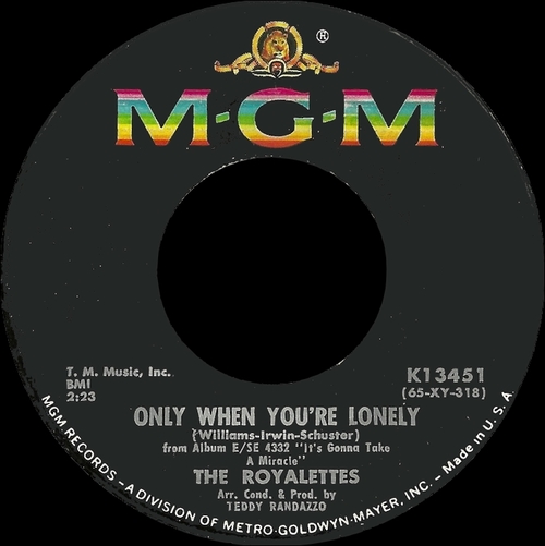 The Royalettes : CD " It's Gonna Take A Miracle - MGM Sides " Ichiban Records SCL 2110-2 [ US ]