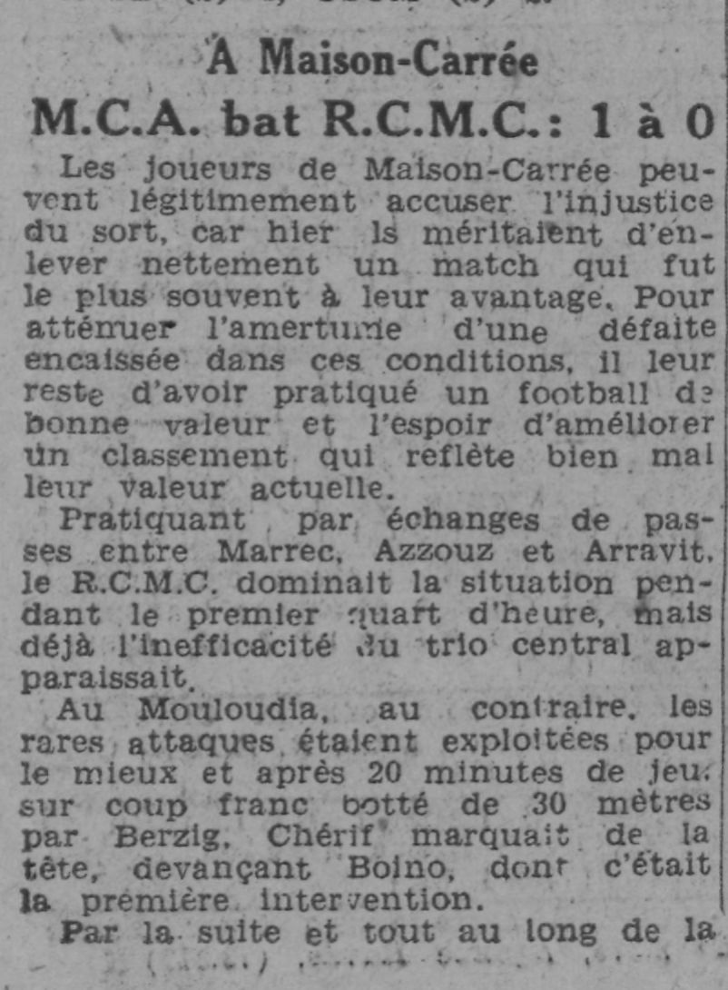 D 15.2.1942 mison carrée MCA-RCMC  1-0