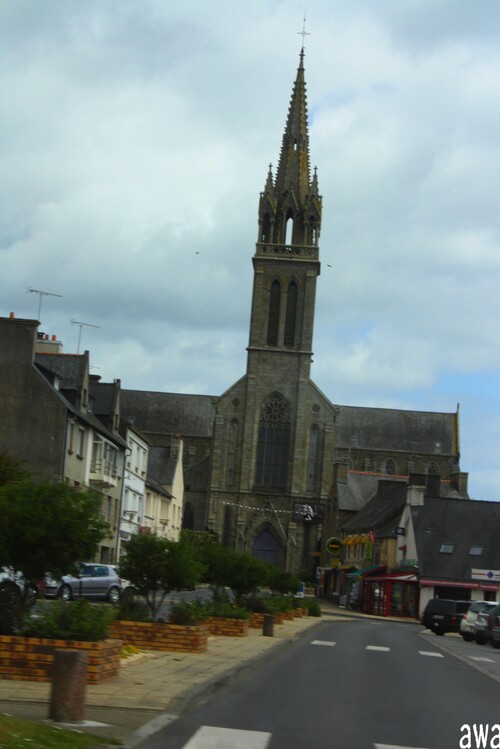 Bretagne : Vers l'Abbaye de Beauport : Carte de France de Canelle.