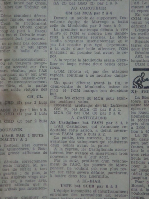 d 1.10.1933 à carroubier mca-o.marengo 0-2