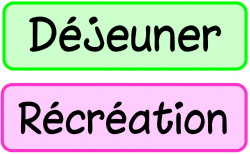 PROGRAMME DU JOUR