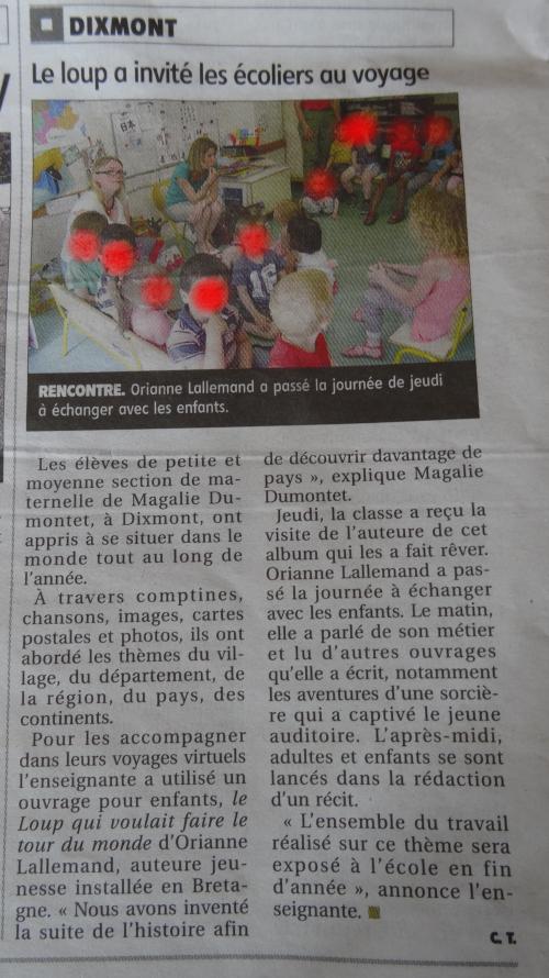 Ma journ&eacute;e de classe avec Orianne Lallemand