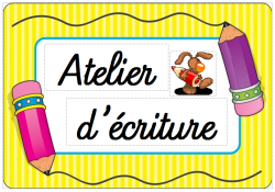 PROJET ATELIERS ECRITURE