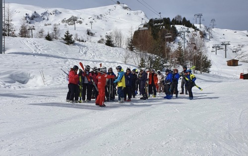 Les 5e à la montagne : tout est au vert... rouge ou noir !