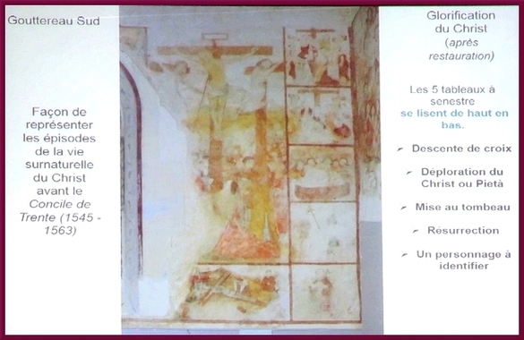 Roger Carli , conservateur et restaurateur du Patrimoine a évoqué l'Histoire de l'Art puis la restauration des fresques de l'église Saint-Ferréol...