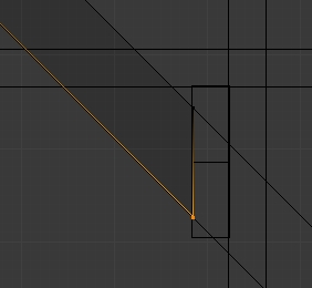 Abaisser et aligner les 2 vertices sur le côté du support des bancs