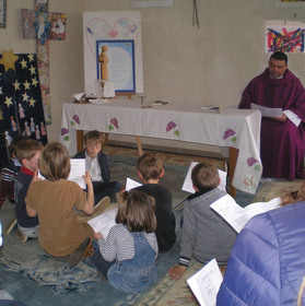Messe du 6 avril avec les enfants du cathéchisme