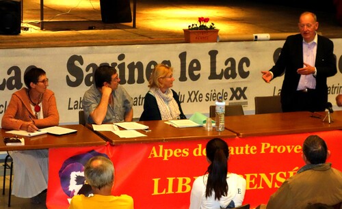 SAVINES LE LAC(05) Journée Internationale de la Libre Pensée avec Louise Michel et la République! 