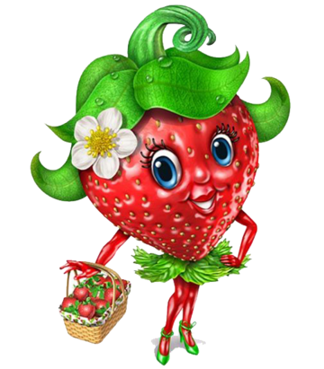 Humm..les bonnes fraises..!!