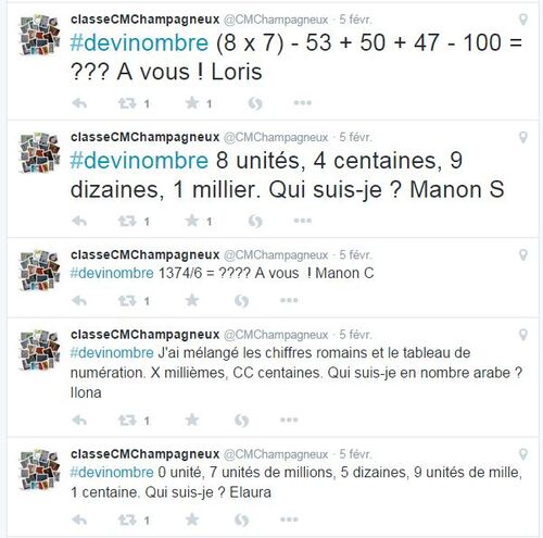 informatique - numérique - bilan d'une année de twittclasse - CM1/CM2