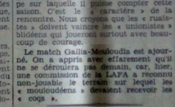 12.12.1937 mca-gallia renvoyé, st eugène indisponible