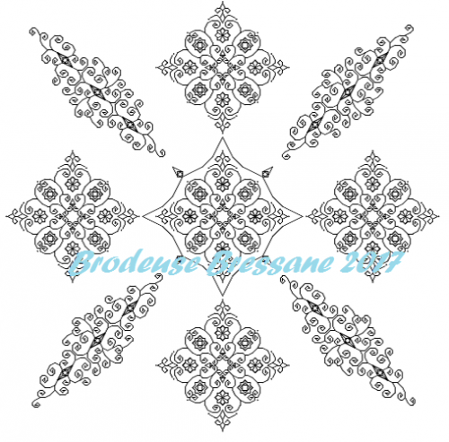 Nouveau Sal Blackwork "Aquilore"