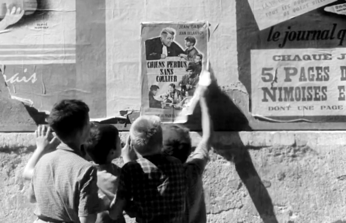 Les Mistons, premier film de François Truffaut (image du film). 