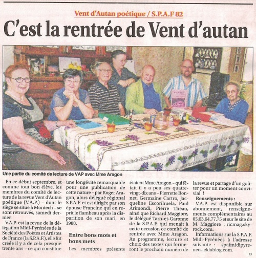 VENT D'AUTAN... DANS LA PRESSE