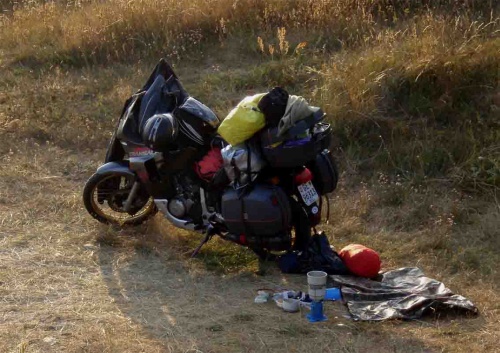 Bivouac en bord de mer.