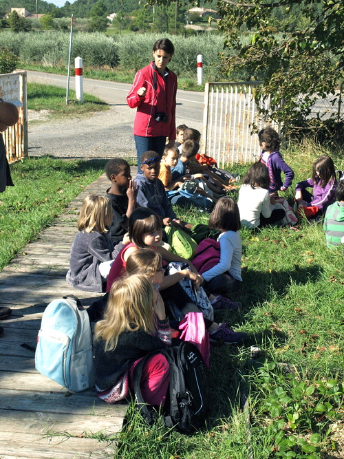 Sortie dans les jardins de l' association VIE.