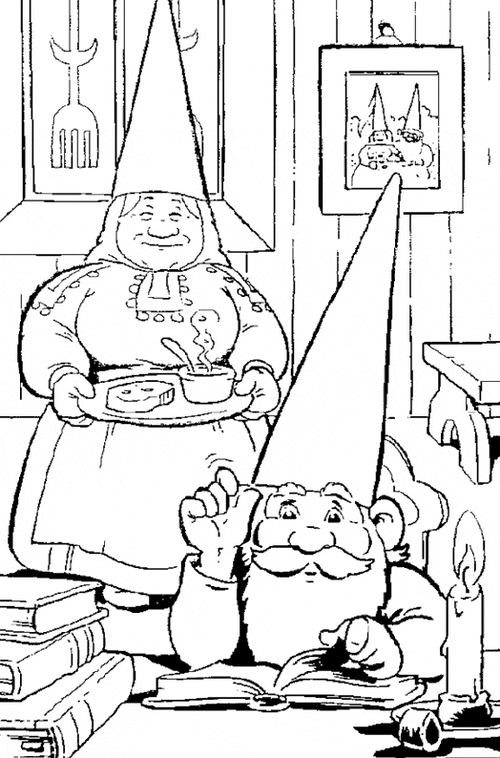 Coloriages Gnomes