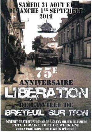BRETEUIL  SUR ITON - Anniversaire de la Libération 