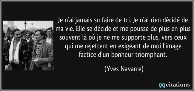 24 Janvier 1994 : décès d'Yves Navarre