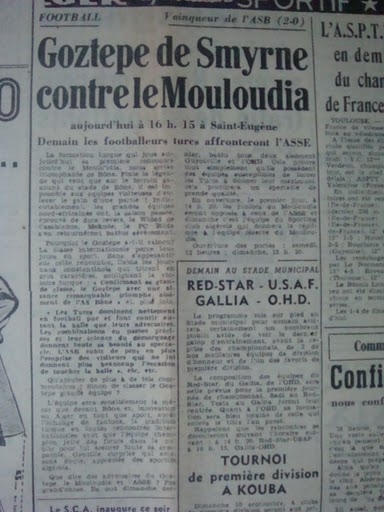 9.9.1950 MCA-Le Goztepe Smyrne Turquie 2-0