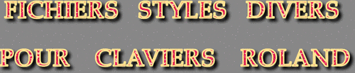 STYLES DIVERS CLAVIERS ROLAND SÉRIE 9515