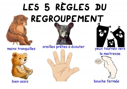 Règles du regroupement des oursons