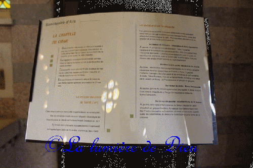 Ars sur Formans, la chapelle du cœur