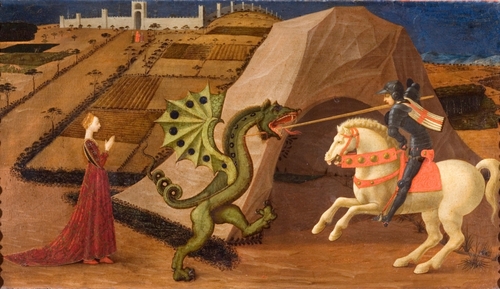 Saint Geoges terrassant le dragon