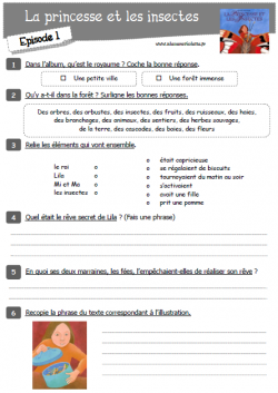 LA PRINCESSE ET LES INSECTES