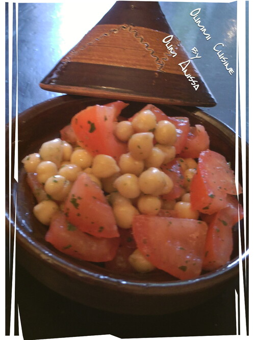 Salade fraicheur pois chiches et tomates