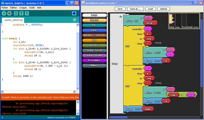 TÉLÉCHARGER LOGICIEL ARDUBLOCK