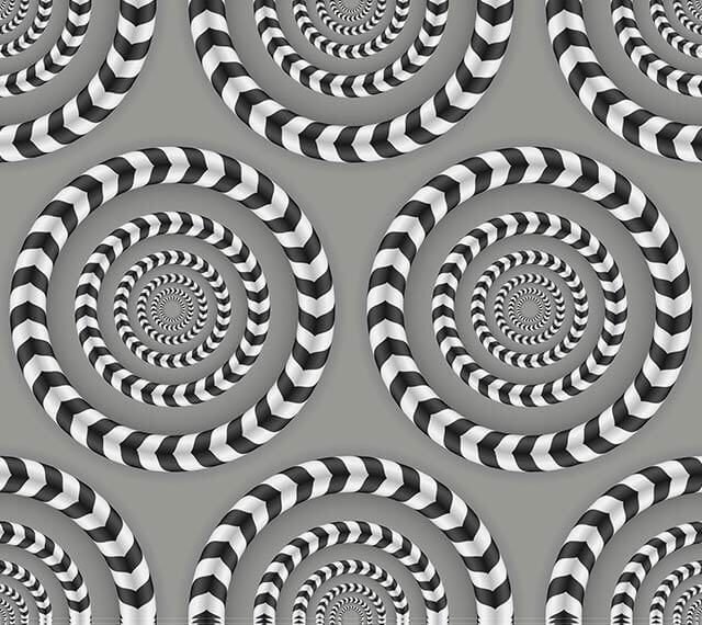 L’illusion d'optique des cercles tournants.