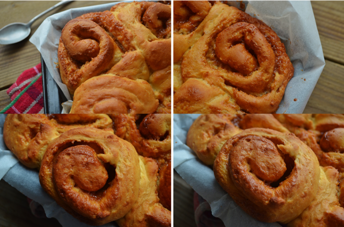 Brioche roulée au caramel à la cannelle