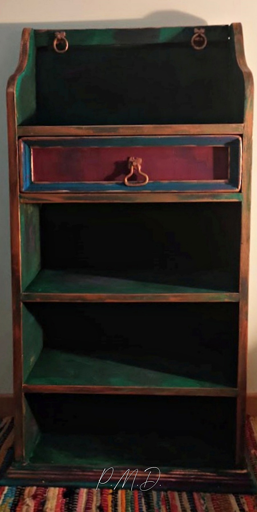 2022 - Relooking petit meuble bois. Peinture et patine - ND