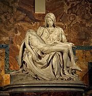 180px-Michelangelo's Pieta 5450 cropncleaned