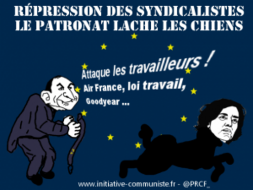 Répression : la violence du gouvernement des patrons ne cesse de grandir #loitravail #AirFrance #jesuisCGT (IC.fr 23/08/2016)