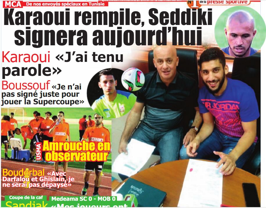 Karaoui rempile pour2 ans