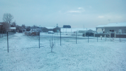 La neige a frappé à Cissé ...