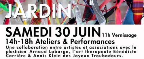 Le 30 juin 2012 "A.J.Tations Artistiques" à la manifestation "L'art au Jardin"