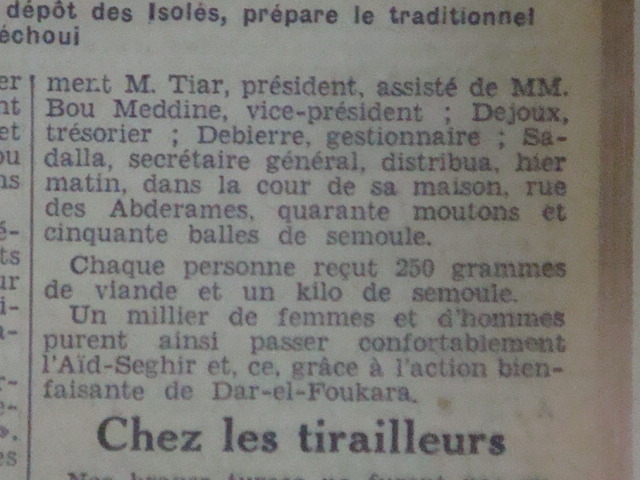 tiar président du mca oeuvre caritative l\'aid el kebir